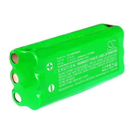 14.4V, Ni-MH, 2000mAh, Battery fits Whirlpool, L68m, 28.80Wh Vacuum Cameron Sino Technology Limited   