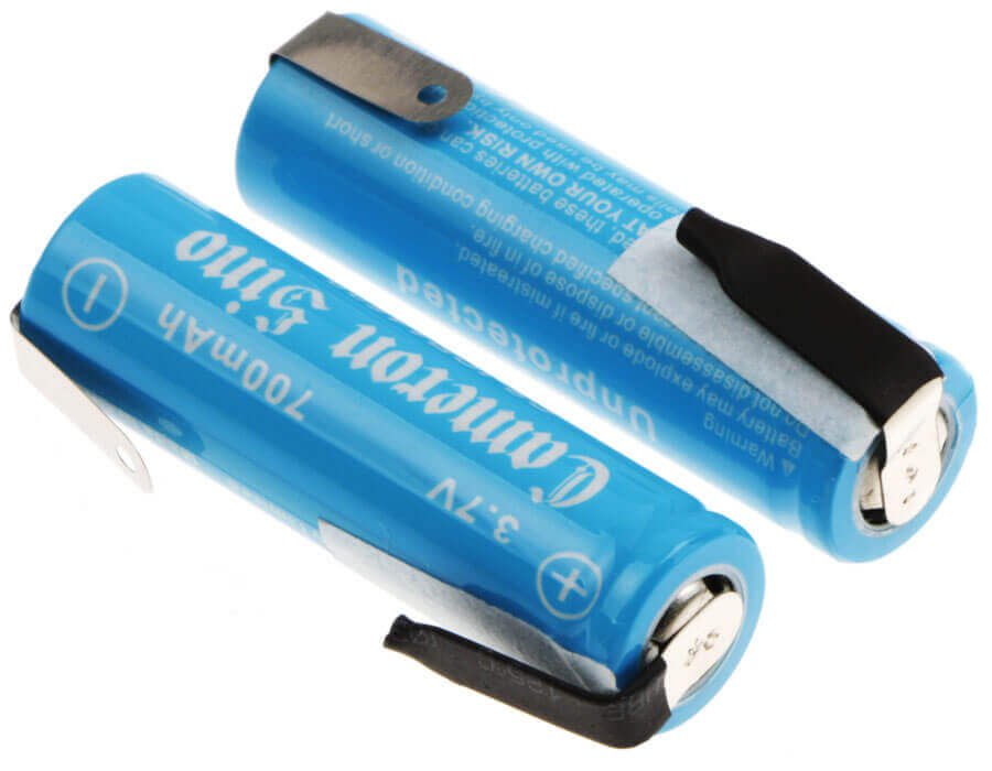 14500 Battery For Lithium Ion, 2pcs Pack With Tabs 3.7v, 700mah - 2.59wh 14500 Cameron Sino Technology Limited   