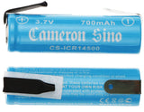 14500 Battery For Lithium Ion, 2pcs Pack With Tabs 3.7v, 700mah - 2.59wh 14500 Cameron Sino Technology Limited   