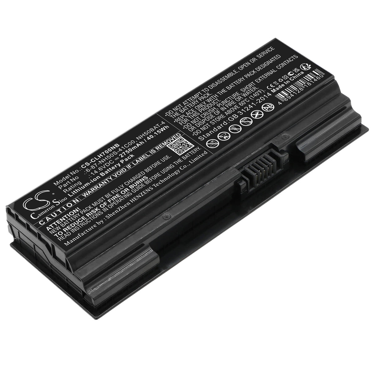 14.6v, Li-ion, 2750mah, Battery Fits Gigabyte A7 X1, 40.15wh Notebook, Laptop Cameron Sino Technology Limited   