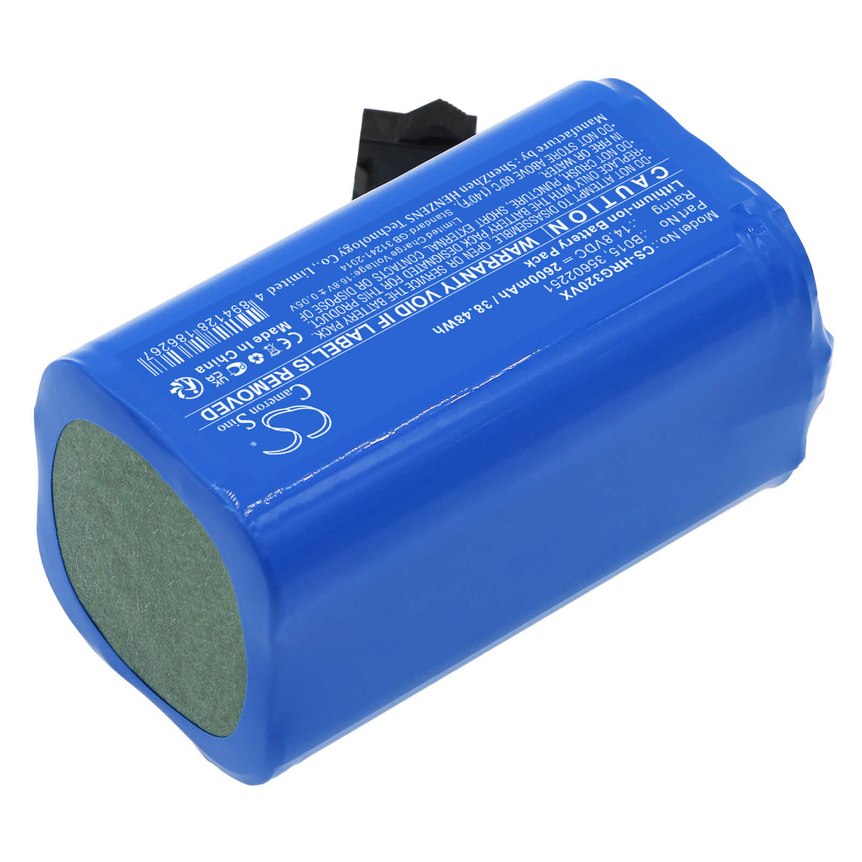 14.8v, Li-ion, 2600mah, Battery Fits Hoover, Hg0320h0011, Hgo31, 38.48wh Vacuum Cameron Sino Technology Limited   