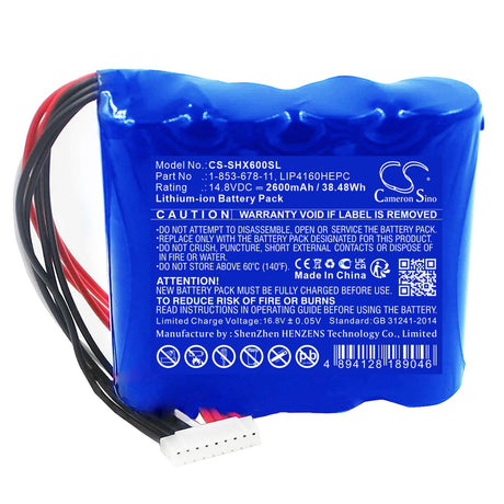 14.8v, Li-ion, 2600mah, Battery Fits Sony, Gtk-xb60, 38.48wh Speaker Cameron Sino Technology Limited   