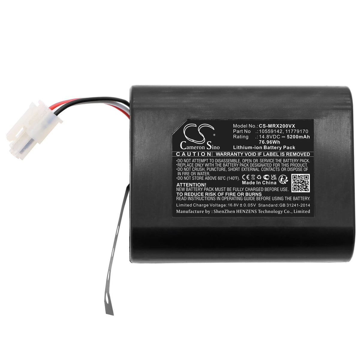 14.8v, Li-ion, 5200mah, Battery Fits Miele, Scout Rx2, Scout Rx3, 76.96wh Vacuum Cameron Sino Technology Limited   