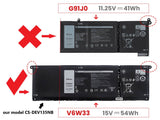 15.0v, Li-ion, 3500mah, Battery Fits Dell, Inspiron 13 5310, Inspiron 14 5410, 52.50wh Batteries for Electronics Cameron Sino Technology Limited   