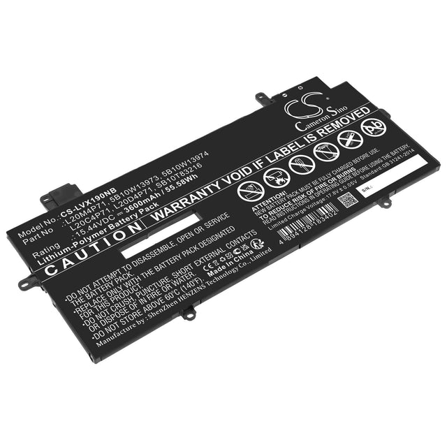 15.44v, Li-polymer, 3600mah, Battery Fits Lenovo, Thinkpad X1 Carbon G9 20xw002d, 55.58wh Notebook, Laptop Cameron Sino Technology Limited   