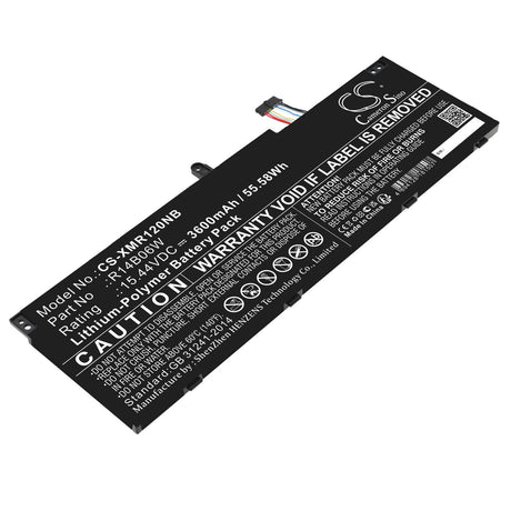 15.44v, Li-polymer, 3600mah, Battery Fits Xiaomi Notebook Pro 120g, 55.58wh Notebook, Laptop Cameron Sino Technology Limited   