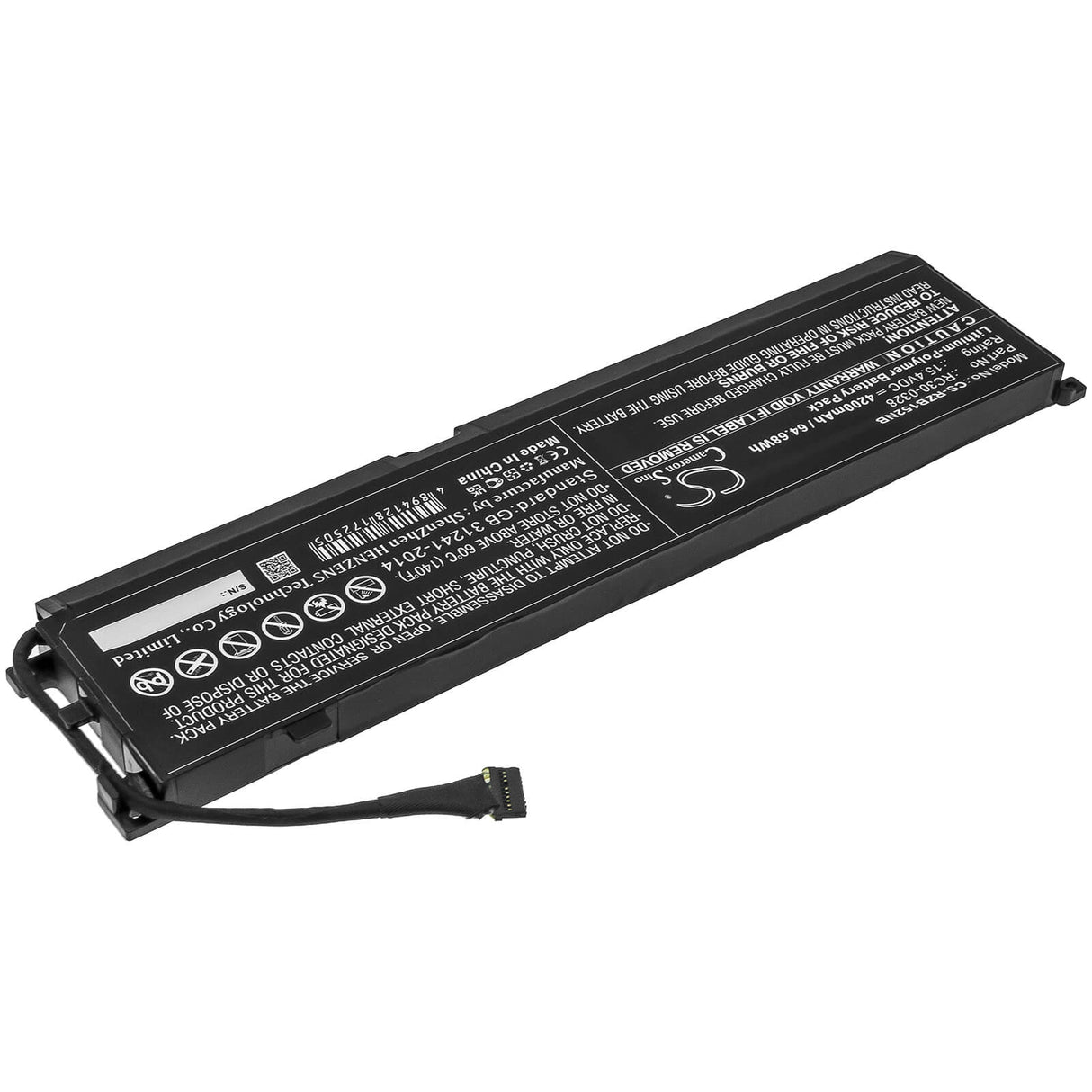 15.4v, 4200mah, Li-polymer Notebook battery Fit's Razer, Blade 15 2020, Blade 15 2021, Rz09-0328, 64.68wh Notebook, Laptop Cameron Sino Technology Limited   