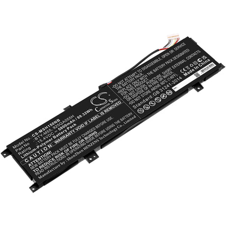 15.4v, 5800mah, Li-polymer Battery Fit's Msi, Alpha 15 A3ddk, Alpha 15 A4dek, Alpha 15 B5eek, 89.32wh Notebook, Laptop Cameron Sino Technology Limited   