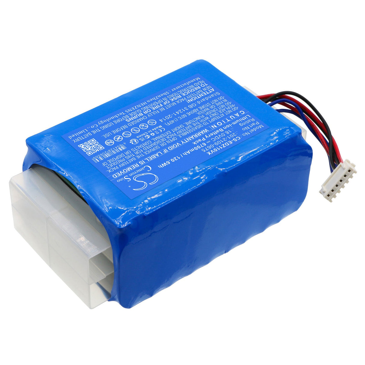 18.0V, Li-ion, 6700mAh Vacuum Battery fits Ecovacs, Airbot Z1, Az1, 120.6Wh Vacuum Cameron Sino Technology Limited   