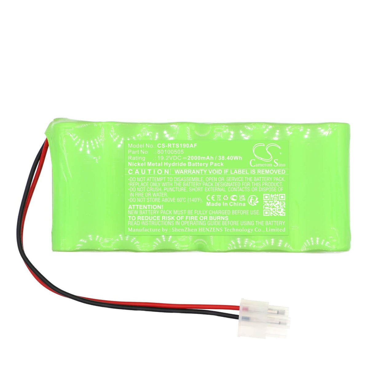 19.2v, Ni-mh, 2000mah, Battery Fits Record, Bat 19, Stg19, 38.40wh Automatic Doors Cameron Sino Technology Limited   