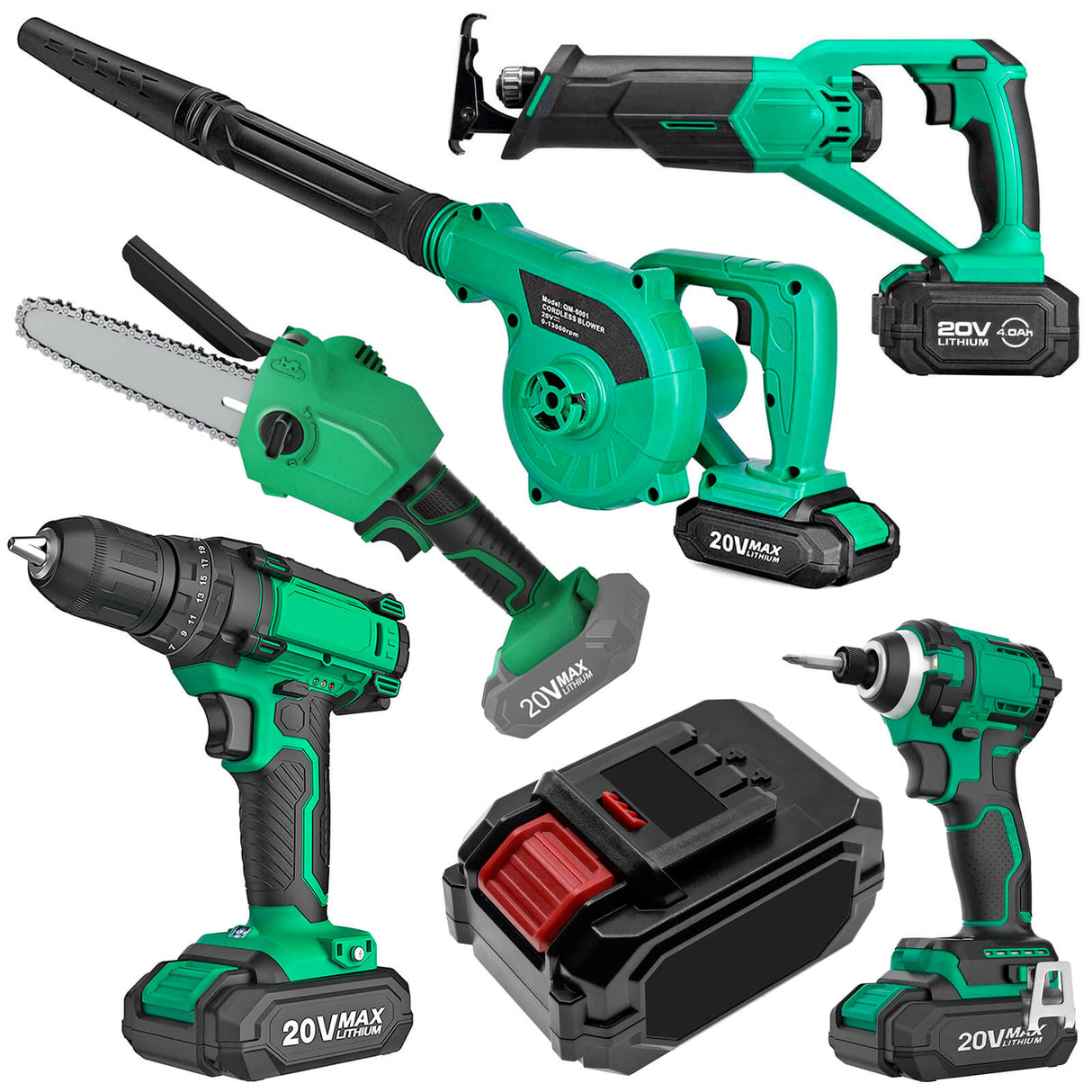 20.0v, 4000mah, Li-ion Battery Fit's Kimo, 6 Inch Cordless Chainsaw, Leaf Blower 2-in-1 20v, 80.00wh Power Tools Cameron Sino Technology Limited (Power Tools)   