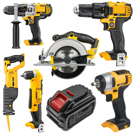 20.0v, 9000mah, Li-ion Battery Fit's Dewalt, 120v Max, 20v Max, 60v Max, 180.00wh Power Tools Cameron Sino Technology Limited (Dangerous Goods)   