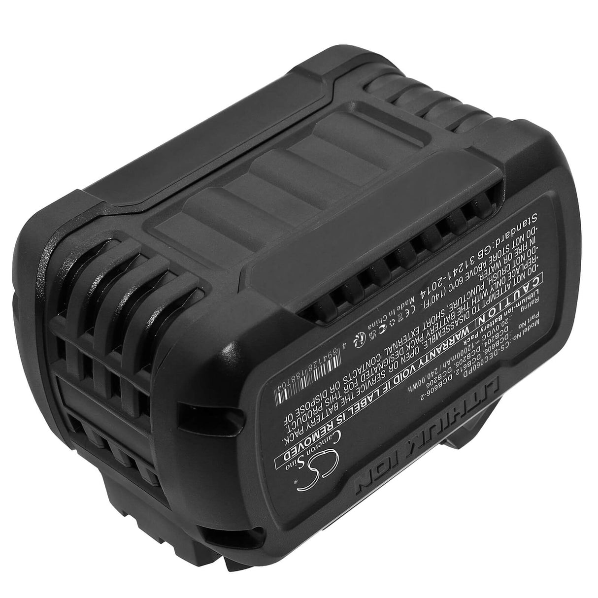 20.0v, Li-ion, 12000mah, Battery Fits Dewalt, 120v Max, 12v Max Li-ion, 240.00wh Power Tools Cameron Sino Technology Limited (Dangerous Goods)   