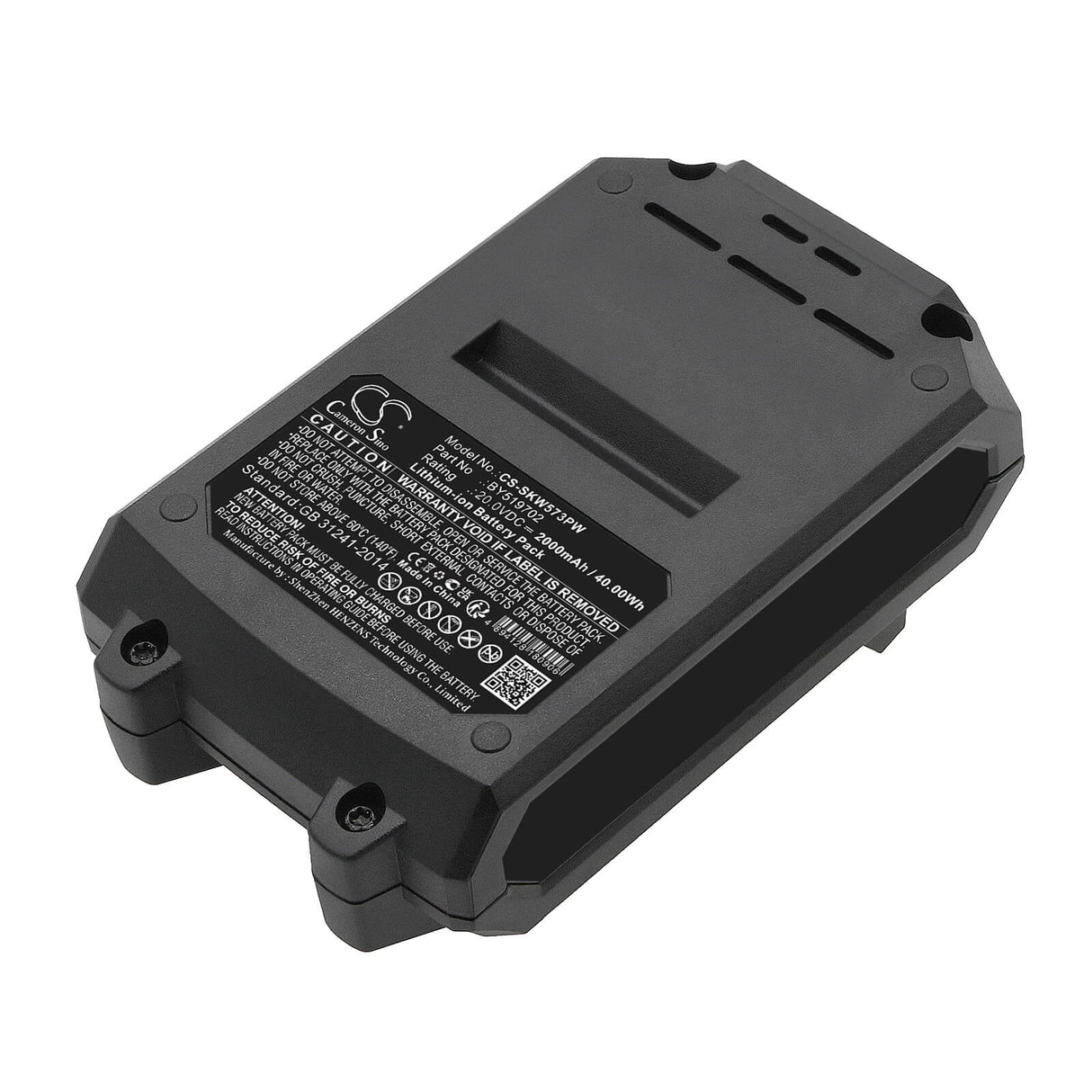 20.0v, Li-ion, 2000mah, Battery Fits Skil 20v 0.6cm Hex Cordless Impact, 40.00wh Power Tools Cameron Sino Technology Limited   