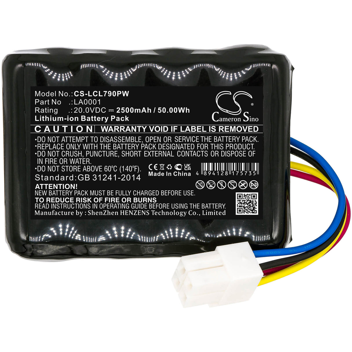 20.0v, Li-ion, 2500mah, Battery Fits Ferrex, 800m2 2021, 50.00wh Lawn Mowers Cameron Sino Technology Limited   