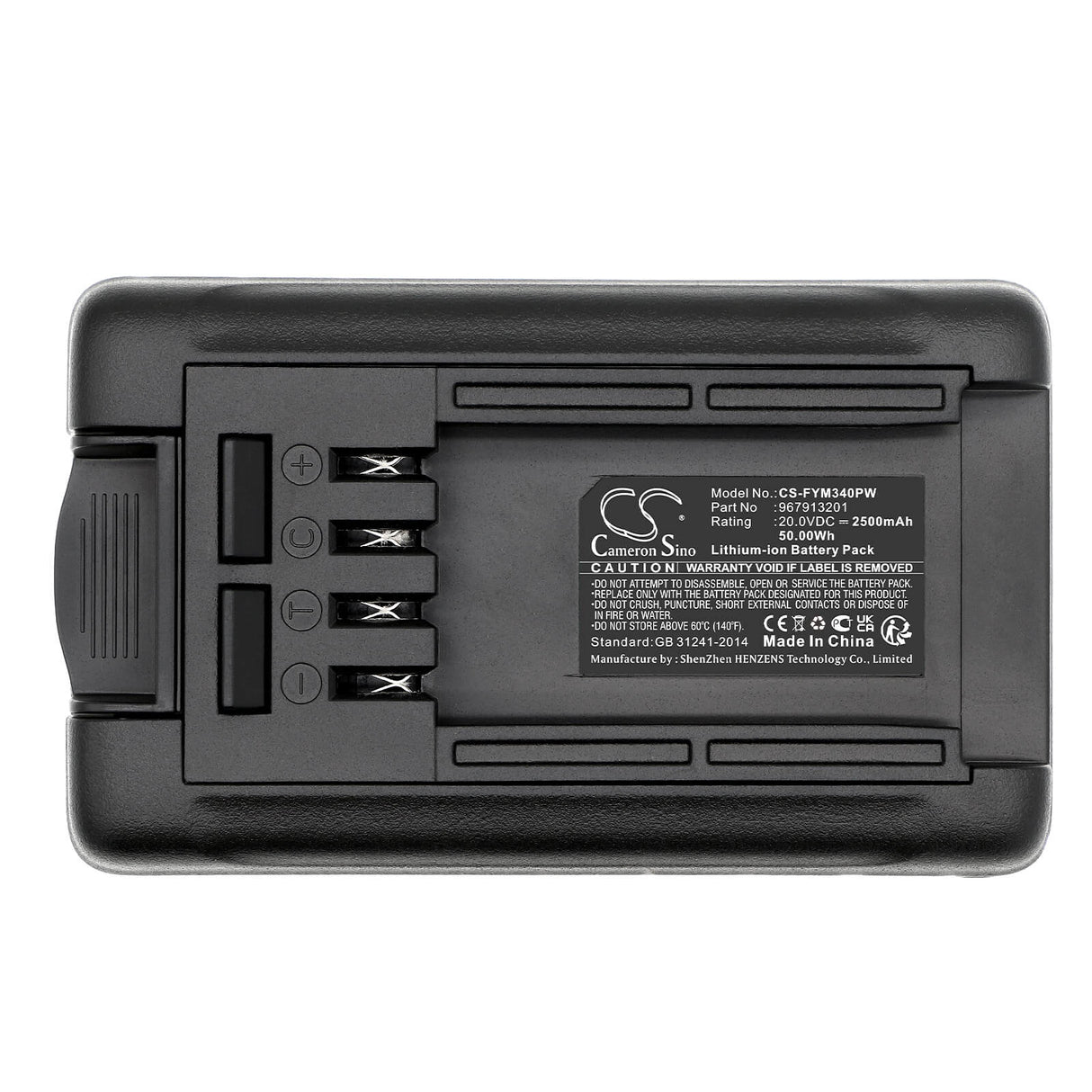 20.0v, Li-ion, 2500mah, Battery Fits Flymo, 9678648-01, C-li 20v, 50.00wh Lawn Mowers Cameron Sino Technology Limited   