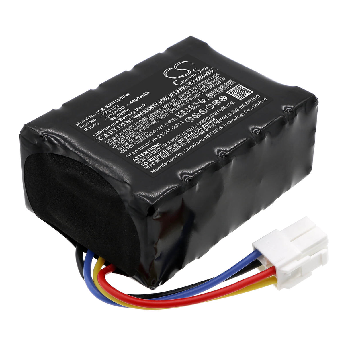 20.0v, Li-ion, 4900mah, Battery Fits Kress, Kr110, Kr111, 98.00wh Lawn Mowers Cameron Sino Technology Limited   