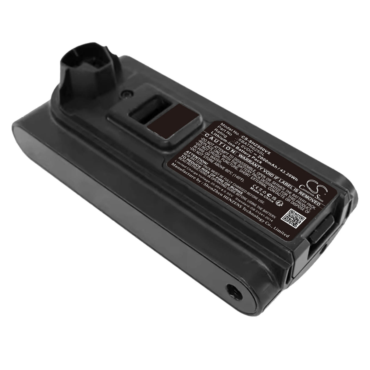 21.6v, Li-ion, 2000mah, Battery Fits Shark, UZ565H, IZ862H replaces XBATR725SL , 43.20wh Vacuum Cameron Sino Technology Limited   