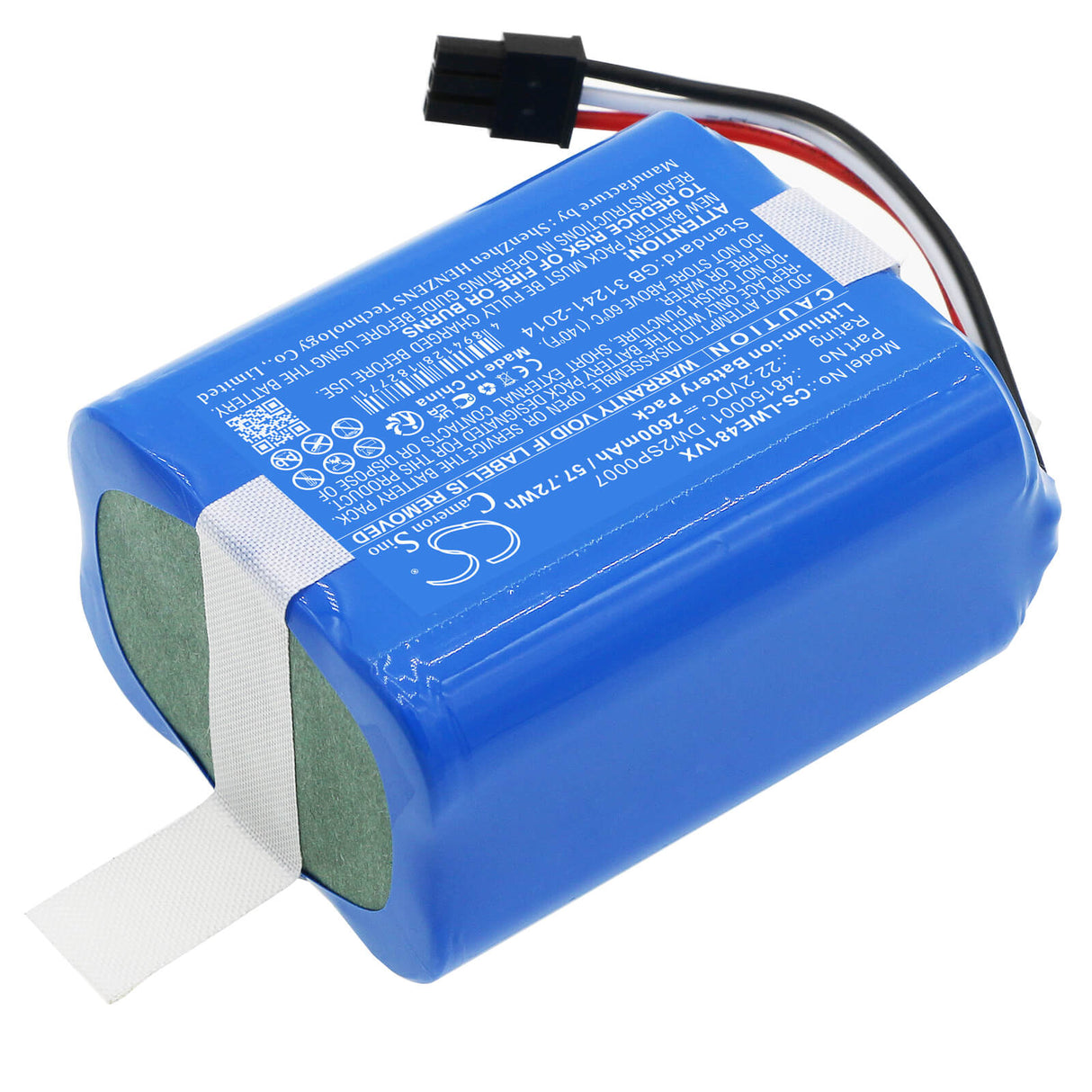 22.2v, Li-ion, 2600mah, Battery Fits Lawn Expert, Robotic Lawnmower, 57.72wh Lawn Mowers Cameron Sino Technology Limited   