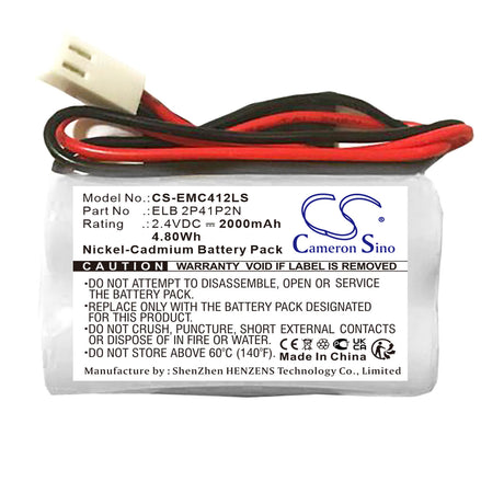 2.4v, Ni-cd, 2000mah , Battery Fits Lithonia Lqc 1 G El N, 4.80wh Emergency Lighting Cameron Sino Technology Limited   