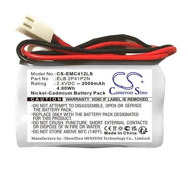 2.4v, Ni-cd, 2000mah , Battery Fits Lithonia Lqc 1 G El N, 4.80wh Emergency Lighting Cameron Sino Technology Limited   