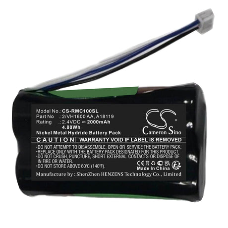 2.4v, Ni-mh, 2000mah, Battery Fits Raymarine, Smart Controller, Smart Controller Wireless Auto, 4.80wh Remote Start and Entry Systems Cameron Sino Technology Limited   