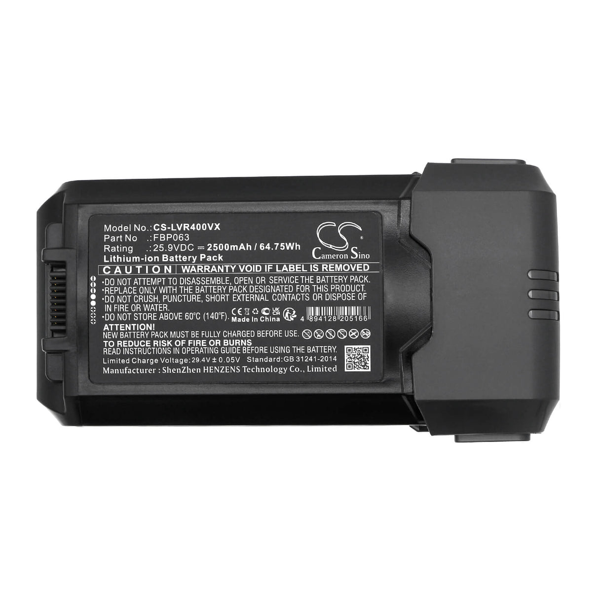 25.9v, Li-ion, 2500mah, Vacuum Battery Fits Levoit Lsv-vf401-aus, 64.75wh Vacuum Cameron Sino Technology Limited   