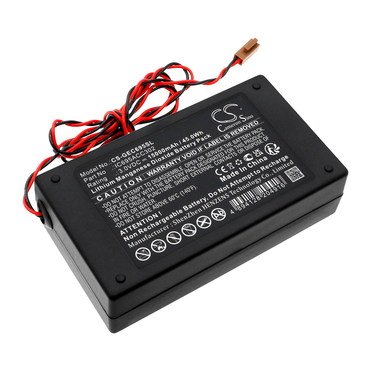 3.0v, Li-mno2, 15000mah, PLC Battery Fits GE Fanuc Cpu374, Cpus 311, 45.0wh PLC Cameron Sino Technology Limited   