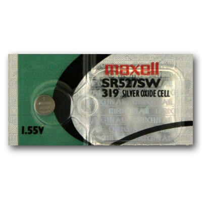 319 - Sr527sw 1.55 Volt Silver Oxide Battery Replacement Coin Cell Batteries Maxell   