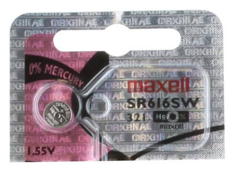 321 - Sr616sw 1.55 Volt Silver Oxide Battery Replacement Coin Cell Batteries Maxell   