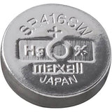 Five Pieces of Maxell 337 - Sr416sw 1.55 Volt Silver Oxide Battery Coin Cell Batteries Maxell   