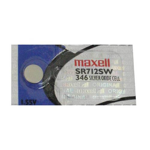 346 - Sr712sw 1.55 Volt Silver Oxide Battery Replacement Coin Cell Batteries Maxell   