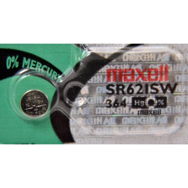 364 - Sr621sw 1.55 Volt Silver Oxide Battery Replacement Coin Cell Batteries Maxell   