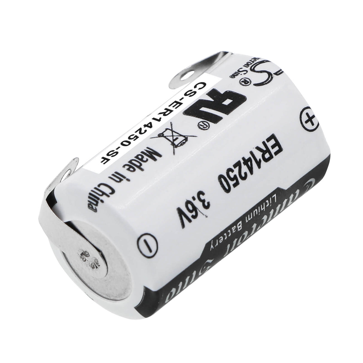 3.6v, Li-mno2, 1200mah, Battery Fits Cameron Sino, Uhe-er14250, Uhe-er14250-x, 4.32wh ER14250 Cameron Sino Technology Limited   