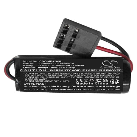 3.6v, Li-socl2, 2400mah , Battery Fits Yaskawa Dba0003-mi20, Mp920, Msp-120xc9600, 8.64wh PLC Cameron Sino Technology Limited   