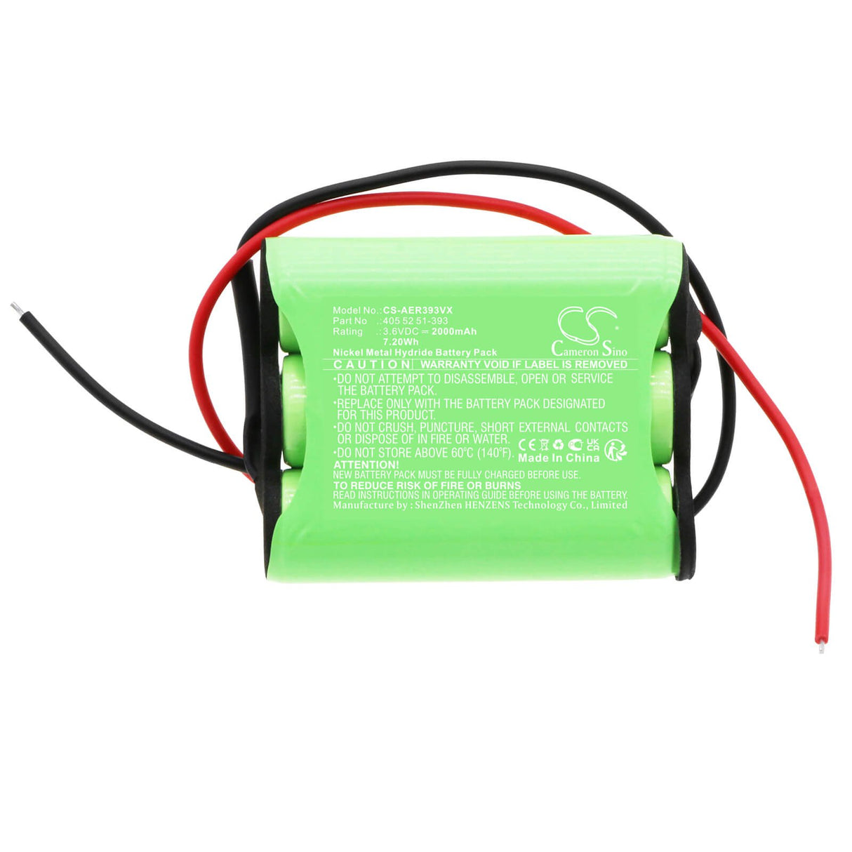 3.6v, Ni-mh, 2000mah, Battery Fits Aeg, Ergorapido, Rapido, 7.20wh Vacuum Cameron Sino Technology Limited   