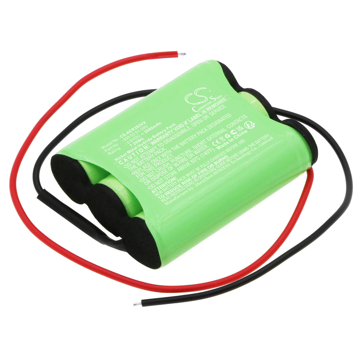 3.6v, Ni-mh, 2000mah, Battery Fits Aeg, Ergorapido, Rapido, 7.20wh Batteries for Electronics Cameron Sino Technology Limited   