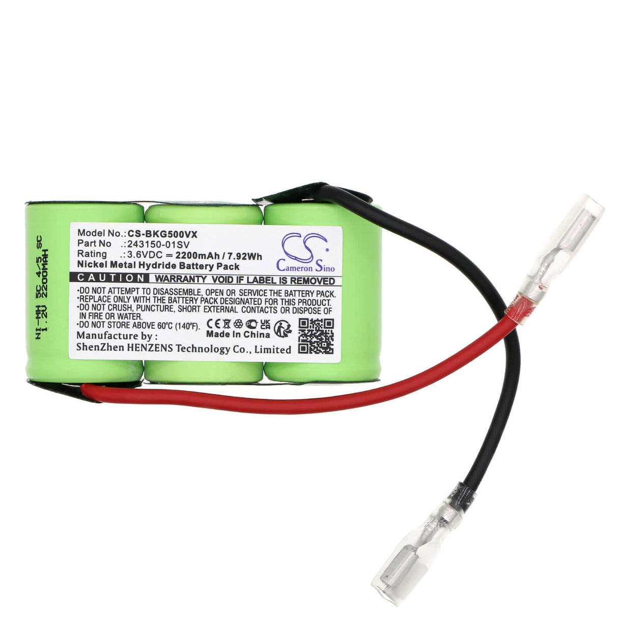 3.6v, Ni-mh, 2200mah, Battery Fits Black&decker, Gs500, 7.92wh Vacuum Cameron Sino Technology Limited   