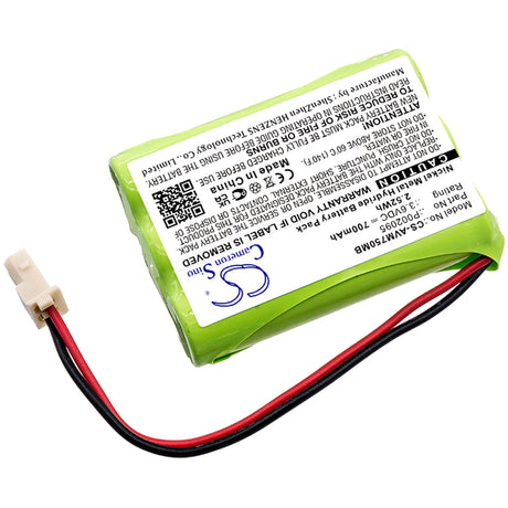 3.6v, Ni-mh, 700mah, Battery Fits Alecto, Dvm-75, Dvm-75-00, 2.52wh BabyPhone Cameron Sino Technology Limited   