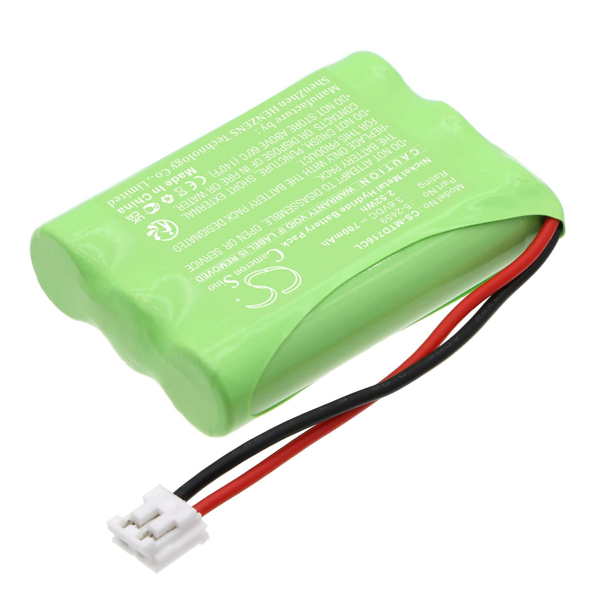 3.6v, Ni-mh, 700mah, Battery Fits At&t, E1937b, E560-2, 2.52wh Cordless Phone Cameron Sino Technology Limited (Cordless Phone)   