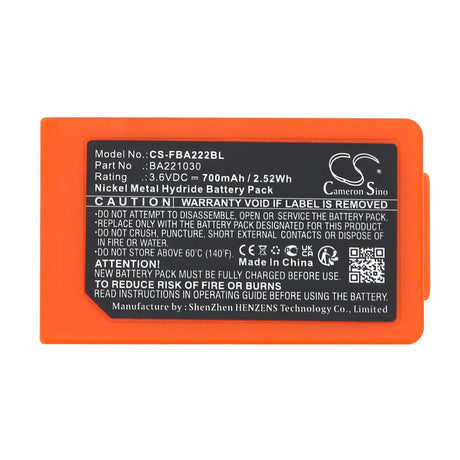 3.6v, Ni-mh, 700mah, Crane Remote Battery Fits Hbc, Patrol S, Radiomatic Rv, 2.52wh Crane Remote Control Cameron Sino Technology Limited   