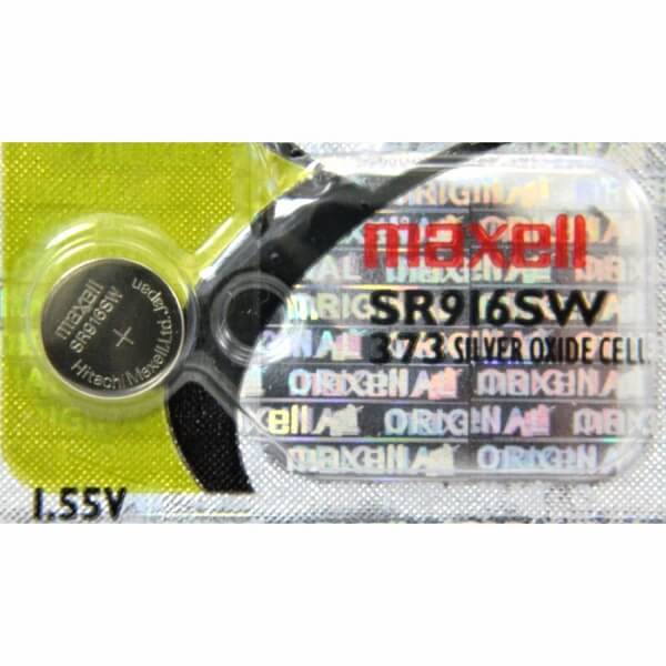 373 - Sr916sw 1.55 Volt Silver Oxide Battery Replacement Coin Cell Batteries Maxell   