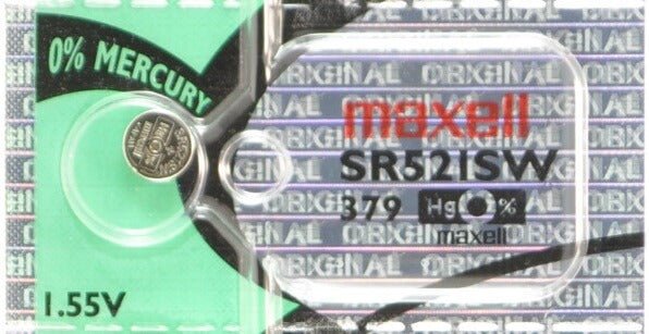 379 - Sr521sw 1.55 Volt Silver Oxide Battery Replacement Coin Cell Batteries Maxell   