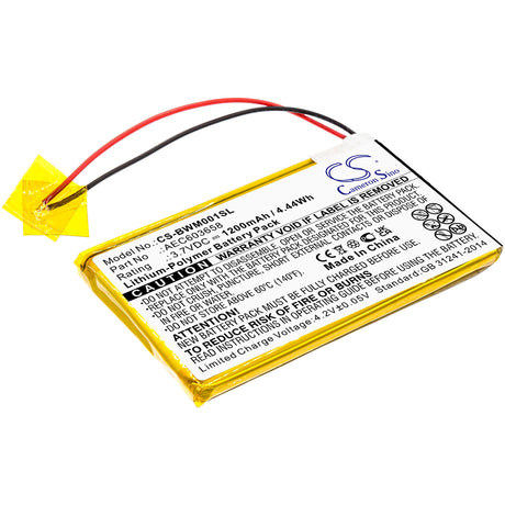 3.7v, 1200mah, Li-polymer Equipment Battery Fit's Bw, Gasalert Micro Clip Xl, Mcxl-mpcb1, 4.44wh Equipment, Survey, Test Cameron Sino Technology Limited   