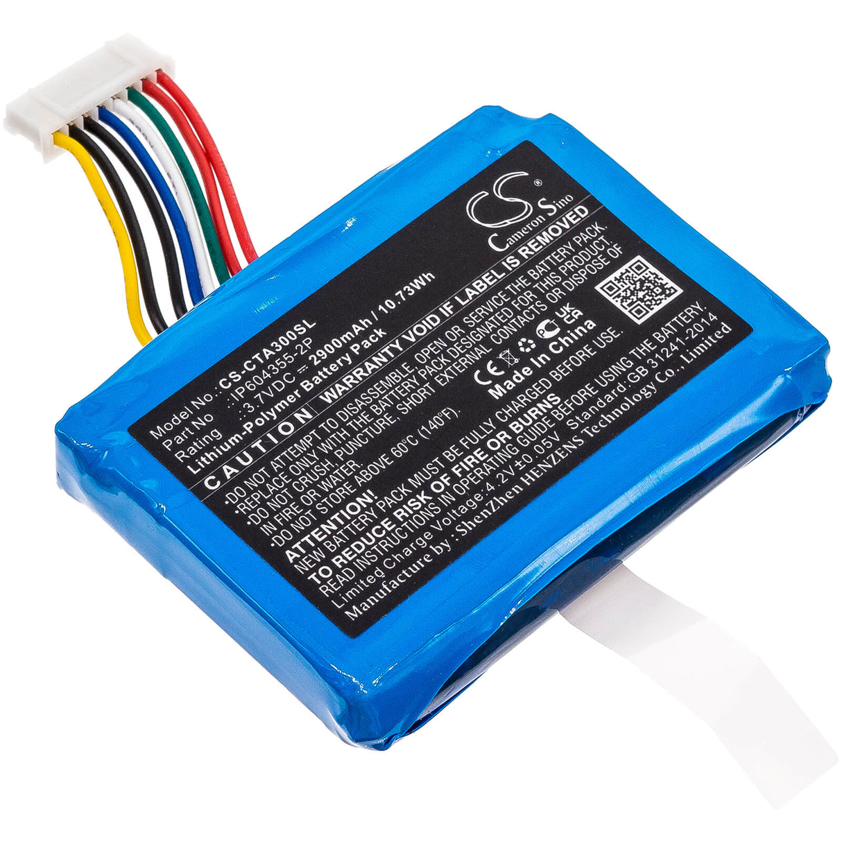 3.7v, 2900mah, Li-polymer Battery Fit's Dejavoo, Z9 Blue, Z9 V3, 10.73wh Batteries for Electronics Cameron Sino Technology Limited   