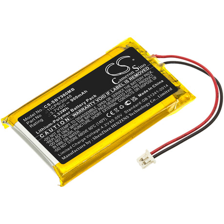 3.7v, 900mah, Li-polymer Battery Fit's Sanitas, Sby 98, 3.33wh BabyPhone Cameron Sino Technology Limited   