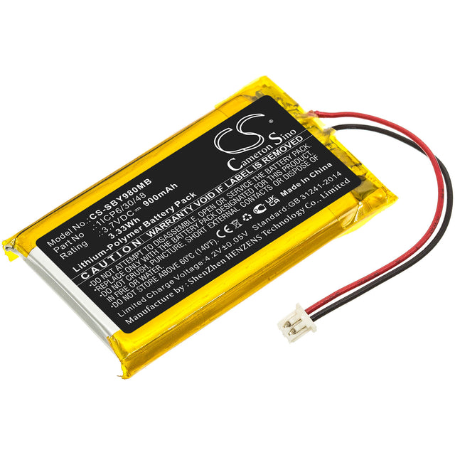 3.7v, 900mah, Li-polymer Battery Fit's Sanitas, Sby 98, 3.33wh BabyPhone Cameron Sino Technology Limited   