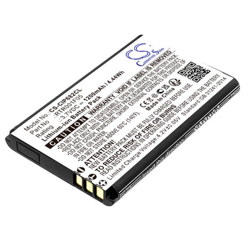 3.7V, Li-ion, 1200mAh, Cordless Phone battery fits Cisco, Rtr001f05, Cp6825-3pc-k9, Ip Dect 6800, 4.44Wh