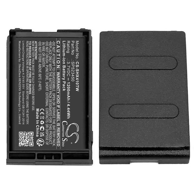 3.7v, Li-ion, 1200mah, Battery Fits Senhaix, 1410, 1420, 4.44wh Two-Way Radio Cameron Sino Technology Limited   