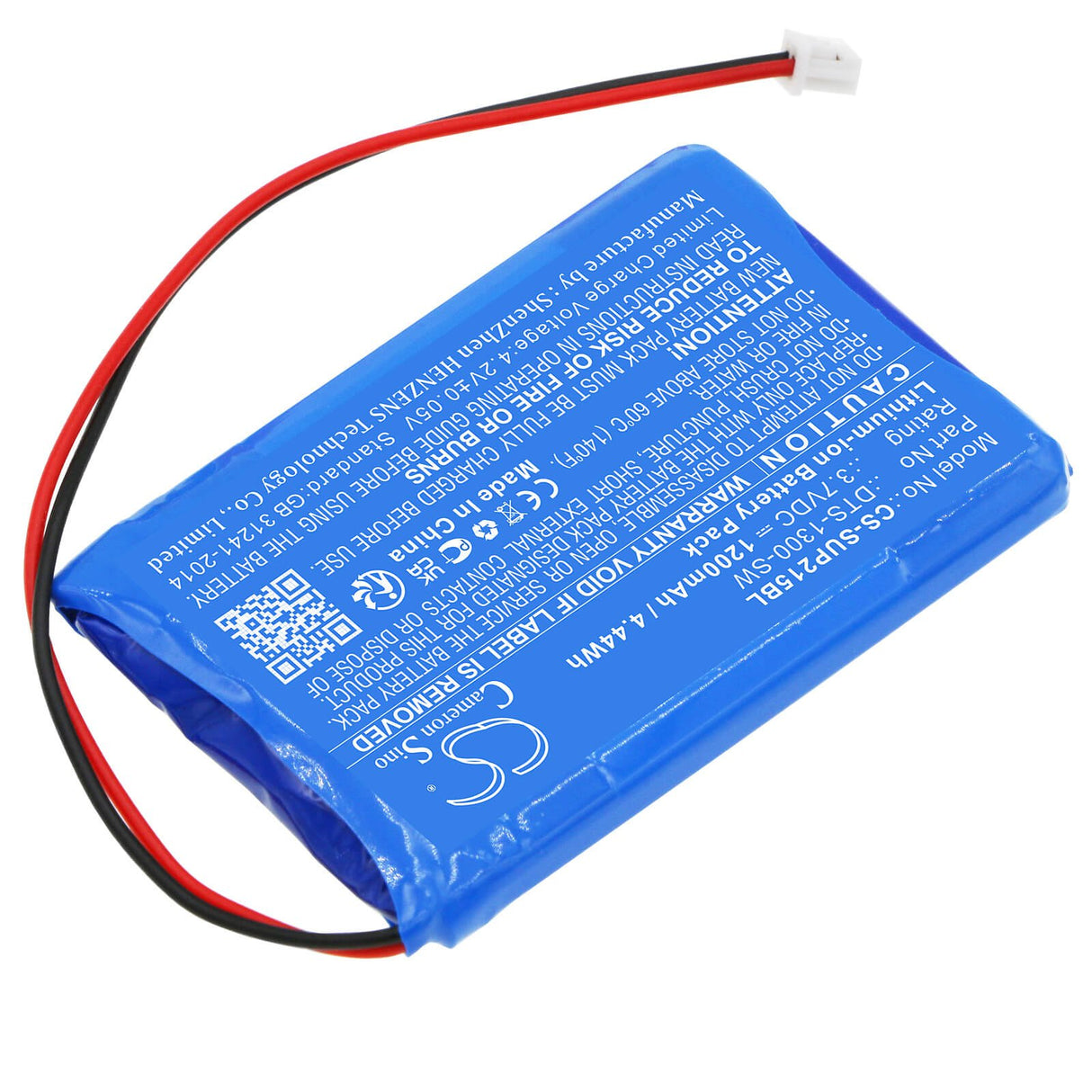 3.7v, Li-ion, 1200mah, Battery Fits Sumup, Air1e215, Sumup Air, 4.44wh Payment Terminal Cameron Sino Technology Limited   